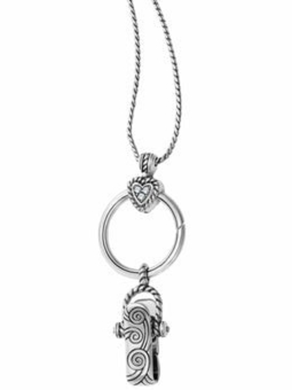 Brighton Heart CHARM  Reversible Badge Clip Necklace
